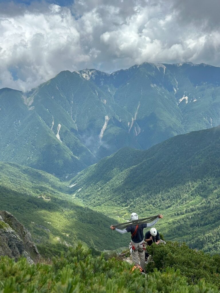 第4尾根終了点から鳳凰三山