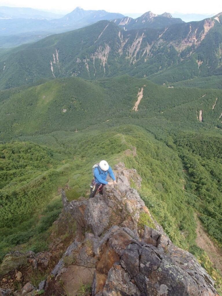 阿弥陀岳北西稜 2ピッチ目