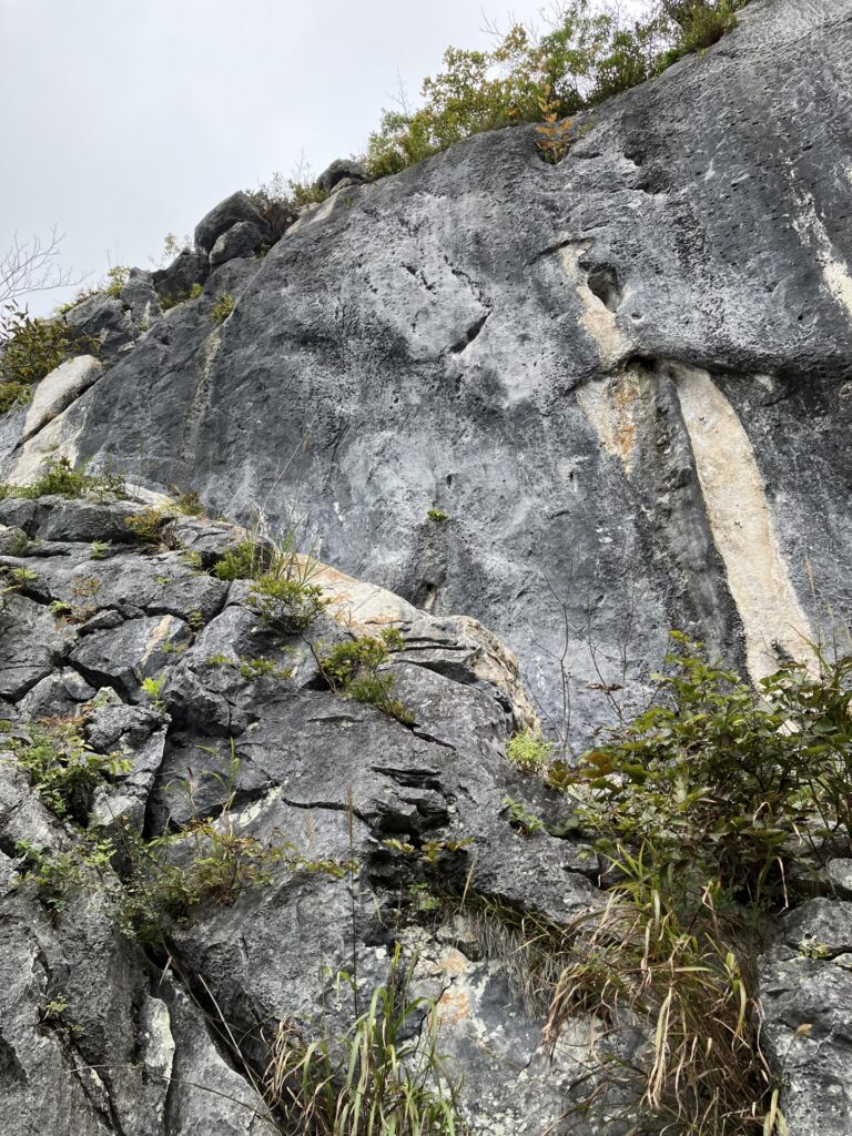 二子山中央稜4ピッチ目25m5.6
