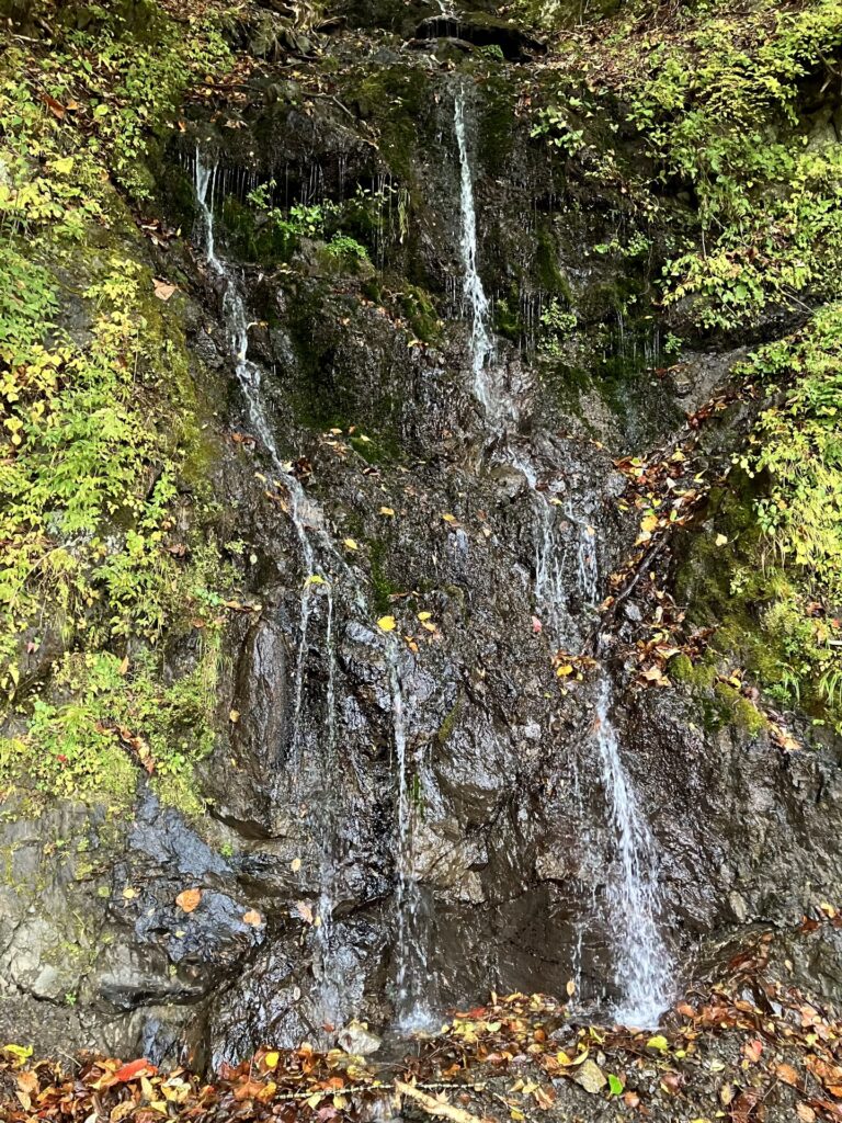 中ノ尾根山登山口400m前の水場