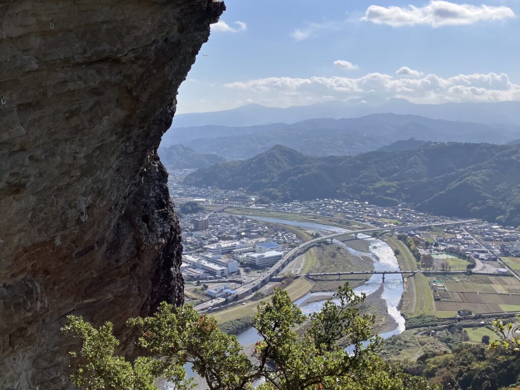 5ピッチ目終了点の二間バンドから狩野川