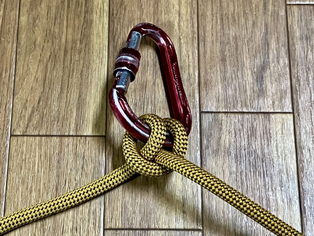 クローブヒッチの完成